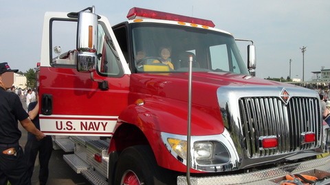 海軍所有の消防車？？